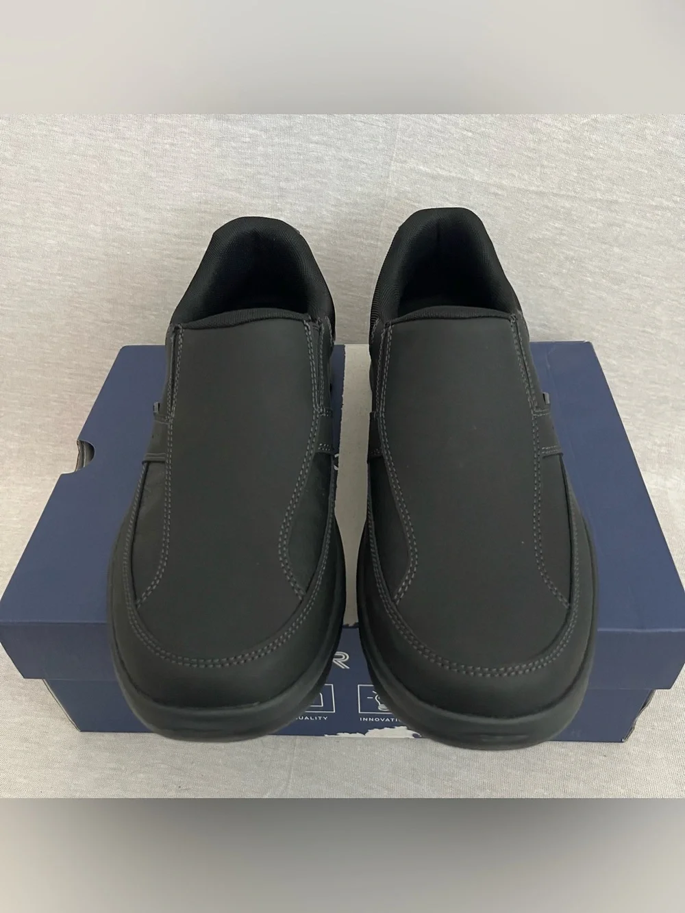 Rockport Get Your Kicks Slip-On Comfort Shoes - Black Leather